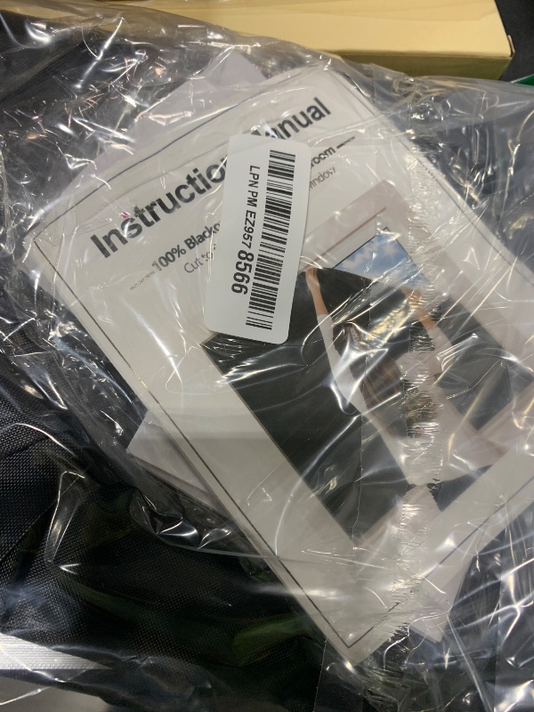 Photo 1 of 100% Blackout Curtains for Bedroom, Portable DIY Window Blinds, No Drill Window Shades & Blackout Blinds with Stickers & Tabs for Travel, Dorm Room, Media Room (118" x 57")