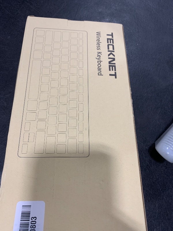 Photo 1 of TECKNET 2.4G Wireless Keyboard, Small Wireless Keyboard with Media Hotkeys, Mini Keyboard Compact Wireless Keyboard, 12-Month Battery Life, Compatible with PC, Desktop, Laptop, Smart TV - Grey
