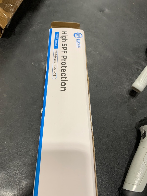 Photo 1 of [2025 Upgrade] Weektic Windshield Sun Shade Umbrella for Car, [Nano Aerogel Insulation] Protect Car Interior from Sun Rays & Heat Damage and Keep The Interior Cool, Universal(57" L x 31" W)