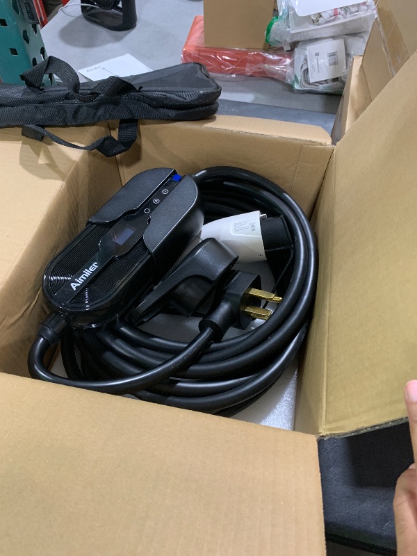 Photo 1 of AIMILER Level 2 Electric Vehicle (EV) Charger(WIFI APP/Plug-play), 32A, 25ft Cable ETL Certified, 220V-240V NEMA 14-50P Plug EVSE w/ J1772 Connector, Portable EV Car Charging Stations for Home Level 2