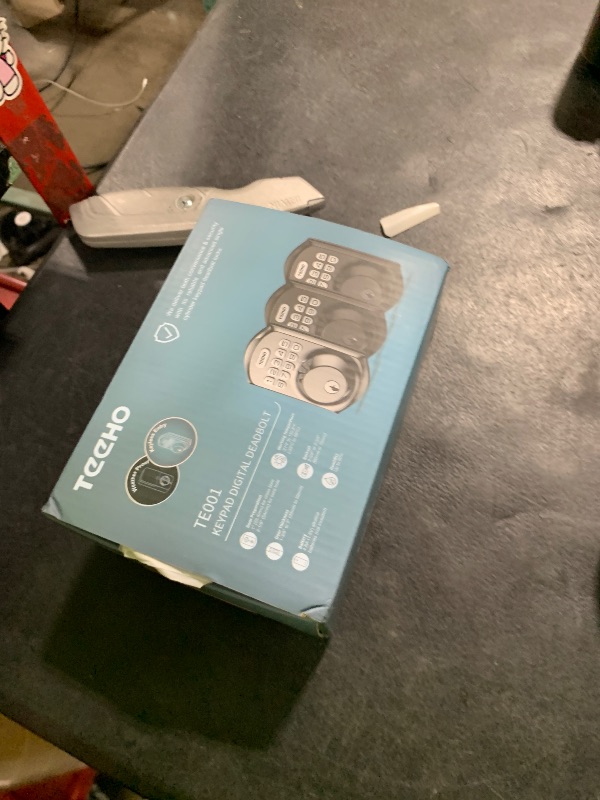 Photo 1 of TEEHO TE001 Keyless Entry Door Lock with Keypad - Smart Deadbolt Lock for Front Door with 2 Keys - Auto Lock - Easy Installation - Matte Black