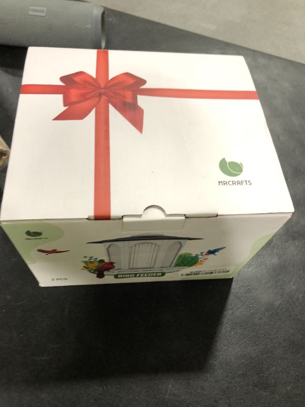 Photo 1 of 2 Pack Solar Bird Feeders for Outdoors Hanging - Attract Wild Birds & Cardinals, Elegant Minimalist Design, Garden Décor, Unique Gift