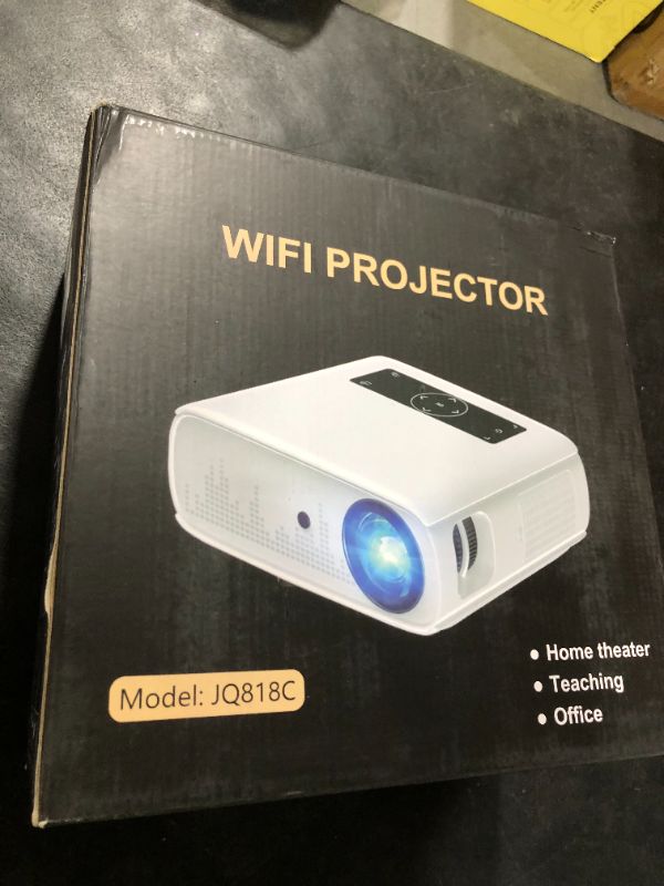 Photo 1 of GROVIEW Projector, Projector with WiFi and Bluetooth, 15000lux FHD Outdoor Projector, Portable Movie Projector for 300'' Home Theater, 4K Support, Video Projector for iOS/ Android, TV Stick, PS5