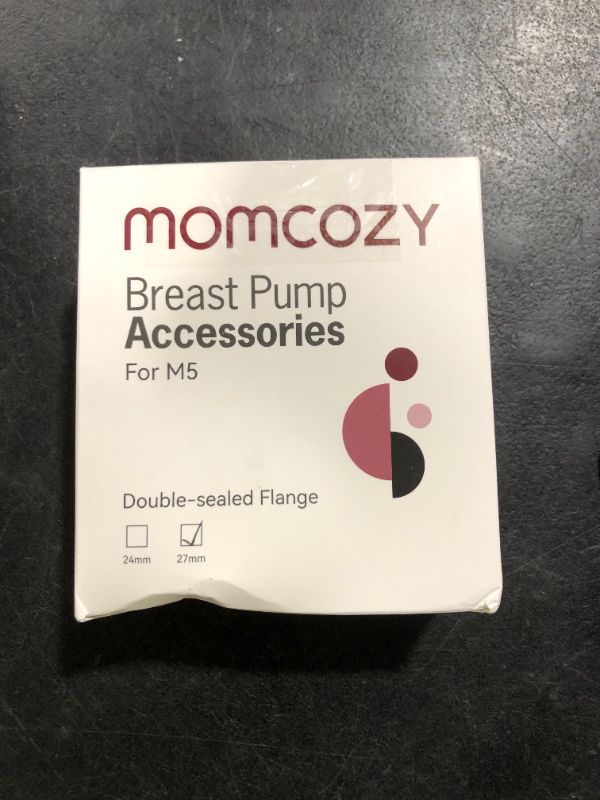 Photo 1 of Momcozy Double-Sealed Flange 27mm Compatible with Momcozy M5 Breast Pump. Original M5 Breast Pump Replacement Accessories, 1PC (27mm)