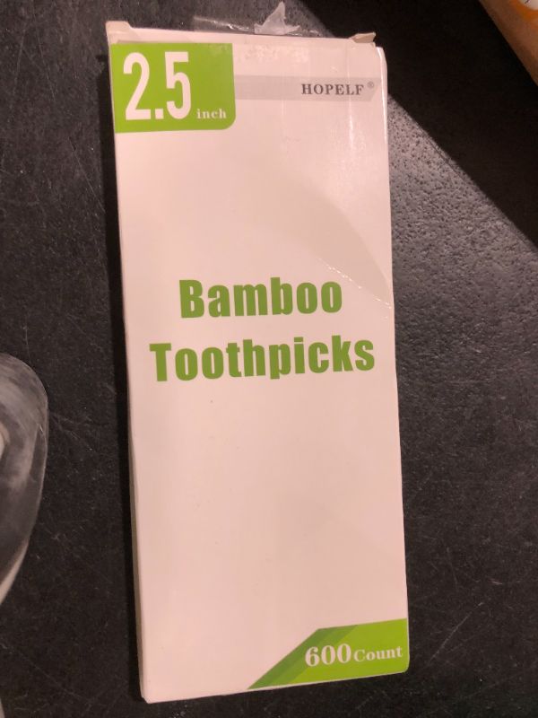 Photo 1 of 600 Count Bamboo Toothpicks for Teeth Cleaning, Appetizer, Olive, Barbecue, Fruit, Double-Points Wooden Toothpick.