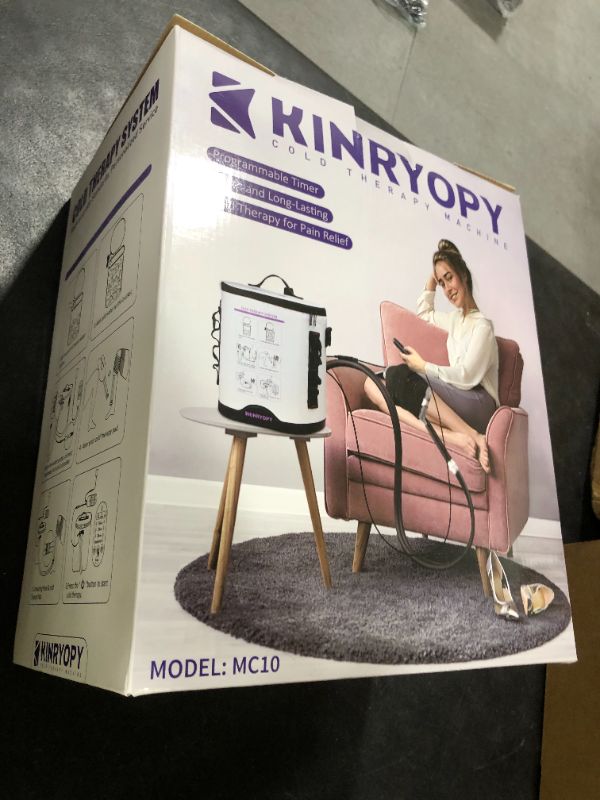 Photo 1 of Cold Therapy Machine with Programmable Timer, Portable Ice Machine for Knee After Surgery, Knee Replacement Recovery System, Cryotherapy Pain Relief w/Compression Pad for,Shoulder, Hip and Ankle