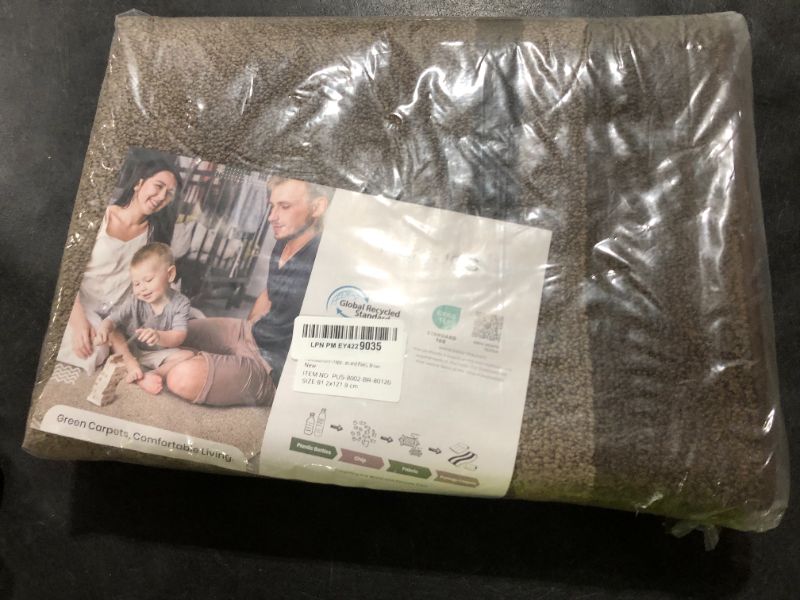 Photo 1 of PURRUGS Dirt Trapper Door Mat 32" x 48", Non-Slip/Skid Machine Washable Entryway Rug, Shoes Scraper, Area Rug, Super Absorbent Welcome Mat for Muddy Wet Shoes and Paws, Grayish Brown & Coffee