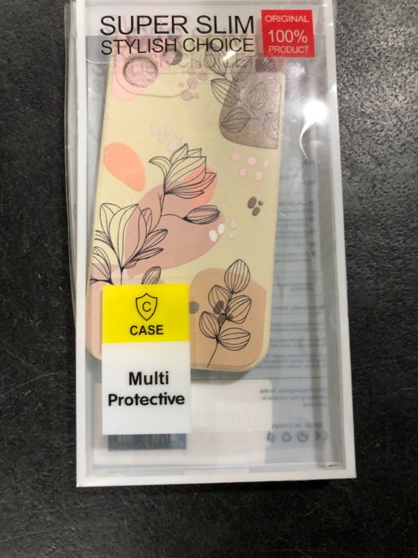Photo 1 of LEECG for iPhone 12 Mini Case, Astronaut Floral Butterfly Print Creative Design Phone Cover Anti Scratch Soft Microfiber Lining Liquid Silicone Phone Case 12 Mini-Morandi White