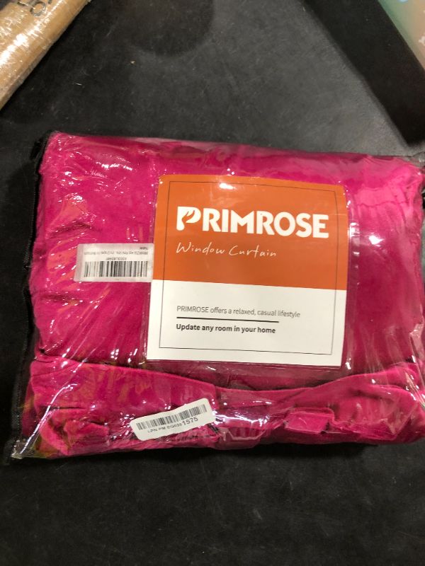Photo 1 of PRIMROSE Hot Pink Velvet Curtains 96 inch Long for Living Room,Set of 2 Panels Blackout Rod Pocket Back Tab Window Treatment Room Darkening Heavy Decorative Curtains Drapes for Bedroom