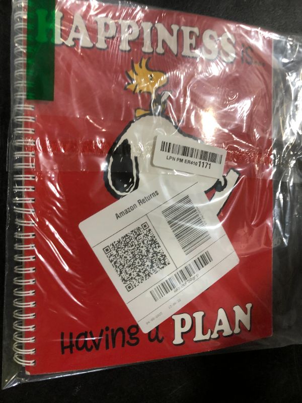 Photo 1 of Eureka 866457 Peanuts Undated Record and Lesson Plan Book for Teachers, 167 Pages, Multicolor