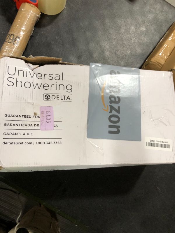 Photo 1 of Delta 5-Setting HydroRain 2-in-1 Dual Shower Head with ProClean Spray, Matte Black High Pressure Shower Head with Handheld Spray, 1.75 GPM Flow Rate, Matte Black 75419BL