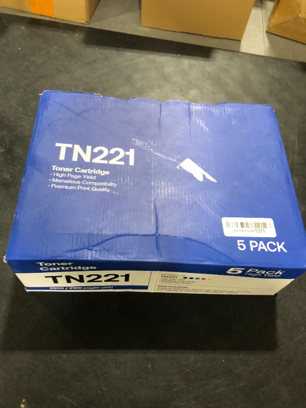 Photo 1 of TN221 TN225 Toner Cartridge High Yield Replacement for Brother TN 221 TN 225 Compatible with MFC-9130CW HL-3170CDW HL-3140CW HL-3180CDW MFC-9330CDW (2 Black, 1 Cyan, 1 Magenta, 1 Yellow, 5 Pack)