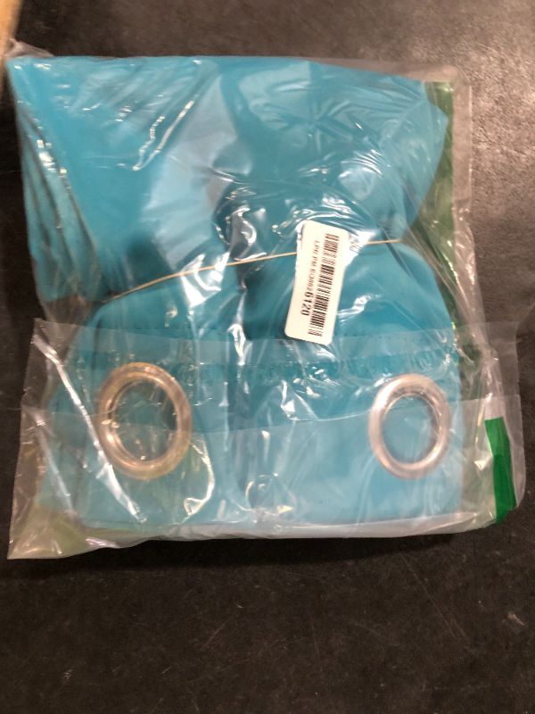 Photo 1 of NICETOWN Cafe Curtains 36 Inch Length, Kitchen Window Over Sink, Set 2 Pack Privacy Thermal Insulated Short Curtain for Bathroom Basement Small Windows Cover, Peacock Teal, 52" Wide