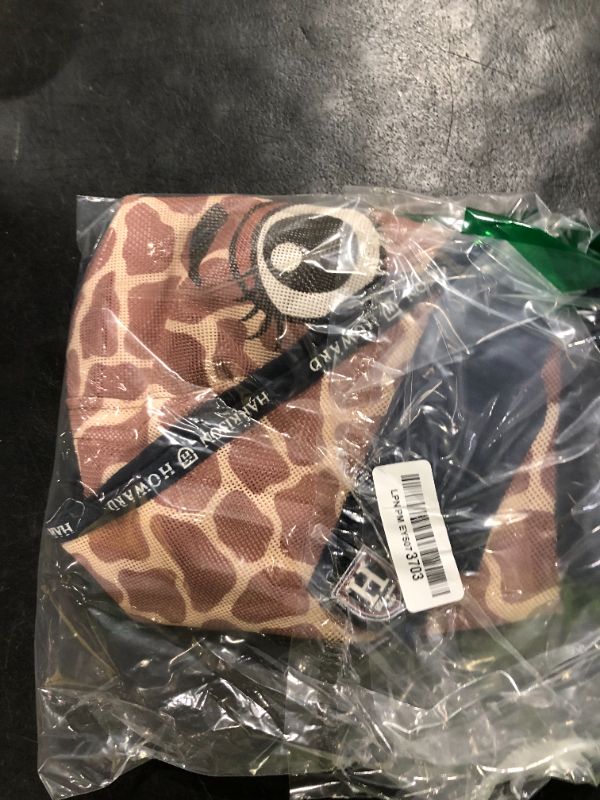 Photo 1 of Harrison Howard All Round Mesh Horse Fly Mask UV Protective with Fleece Padded Edging and Fun Prints Forelock Opening Design Mask for Horse Giraffe Medium