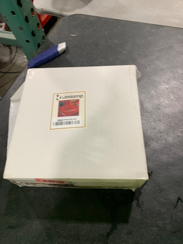 Photo 1 of Rubtlamp 60 Pcs Red Plasitc Plates, Clear Red Disposable Plates With Gold Rim, Fancy Party Plates, red Hammered Plastic plates Include 30 Dessert Platos, 30 Dinner Platos