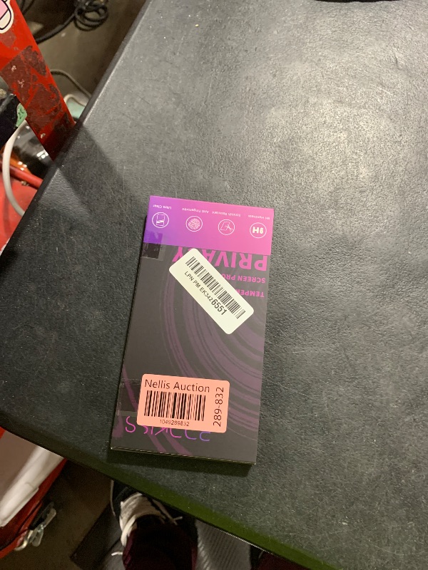 Photo 1 of PDDKISS Compatible for iPhone 15 Pro Max Privacy Screen Protector Tempered Glass 6.7 Inch, Purple Gradient Anti Spy Anti Blue Light HD Easy Installation