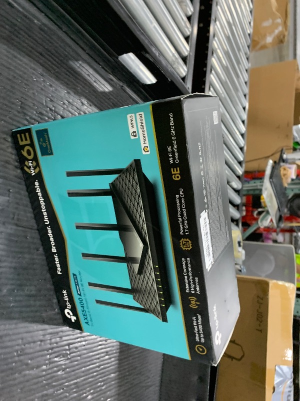 Photo 1 of TP-Link AXE5400 Tri-Band WiFi 6E Router (Archer AXE75)- Gigabit Wireless Internet for Gaming, VPN, OneMesh, WPA3