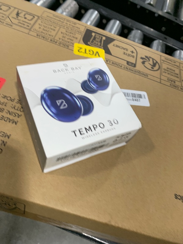 Photo 1 of Tempo 30 Wireless Earbuds for Small Ears - Award-Winning Sound, Sweatproof Bluetooth Earbuds, Comfortable Ear Buds for Women, Navy Earphones for Small Ear Canals, Long Battery Headphone