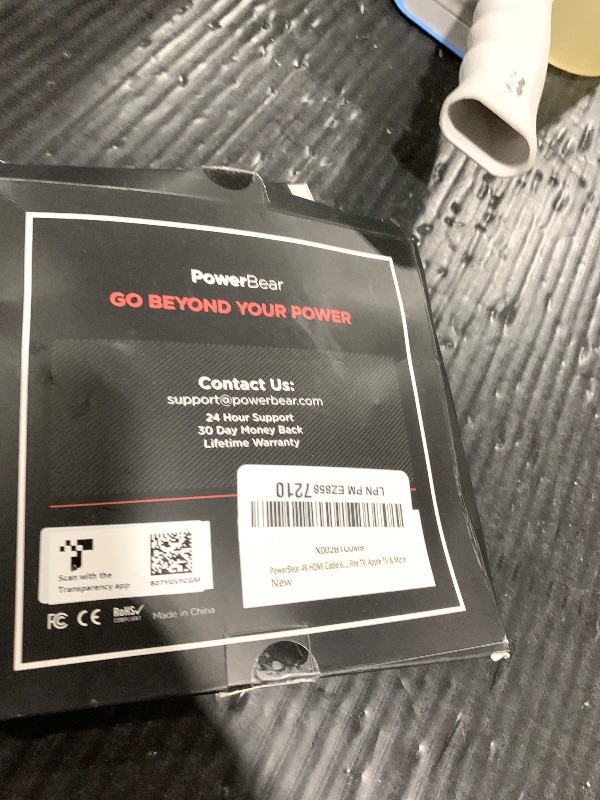 Photo 1 of PowerBear 4K HDMI Cable 6 ft | High Speed, Braided Nylon & Gold Connectors, 4K @ 60Hz, Ultra HD, 2K, 1080P, ARC & CL3 Rated | for Laptop, Monitor, PS5, PS4, Xbox One, Fire TV, Apple TV & More