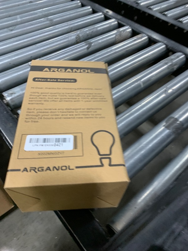 Photo 1 of Half Chrome Light Bulb, Gold Tipped Light Bulb Dimmable, 6W (60 Watt Equivalent), A19 A Shape Decorative LED Bulbs, 2700K Warm White, Filament LED Edison Bulb, E26 Base, Pack of 4