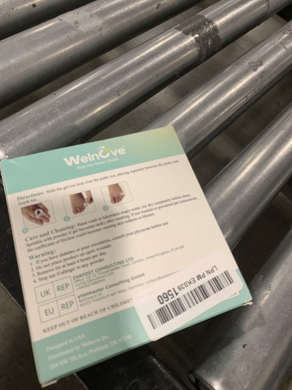 Photo 1 of Welnove Gel Toe Separator, 12 Pack Pinky Toe Spacers, Aloe Vera Extract Infused Silicone Little Toe Spacers, Bunion Corrector, Bunion Cushions Pads for Preventing Rubbing & Relieve Pressure