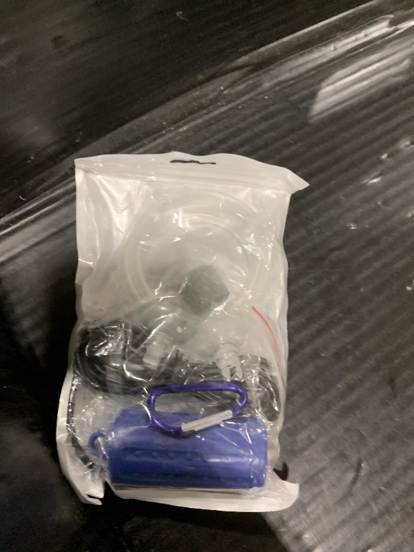 Photo 1 of Aquarium USB Air Pump Ultra Quiet Nano Air Pump for Fish Tank with Hanging Buckle (Blue)
