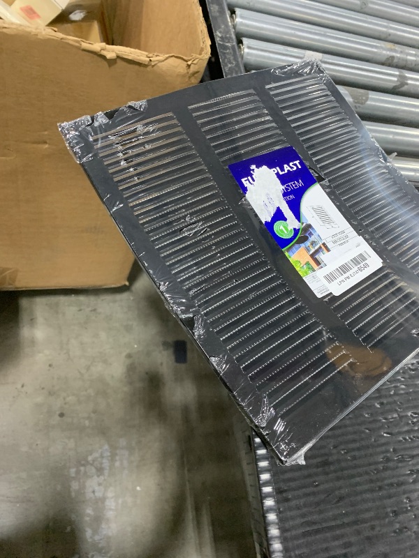 Photo 1 of Vent Systems 12" x 12" Inch (Overall Dimensions) - Black - Air Vent Cover Metal Air Return Grill with Built in Pest Guard Screen HVAC Vent Duct Cover for Home Improvement