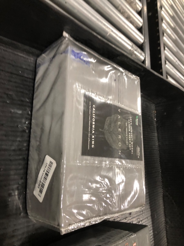 Photo 1 of Valeron 100% Tencel Modal Sateen Woven-Luxuriously Soft, Breathable, Cooling Beech Tree Fiber-Sheet Set, Cal King, Charcoal