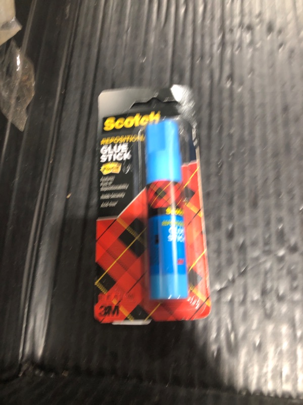 Photo 1 of Scotch Restickable Glue Stick, 0.49 oz – Repositionable, Washable, Non-Toxic Adhesive for Crafts and School Projects