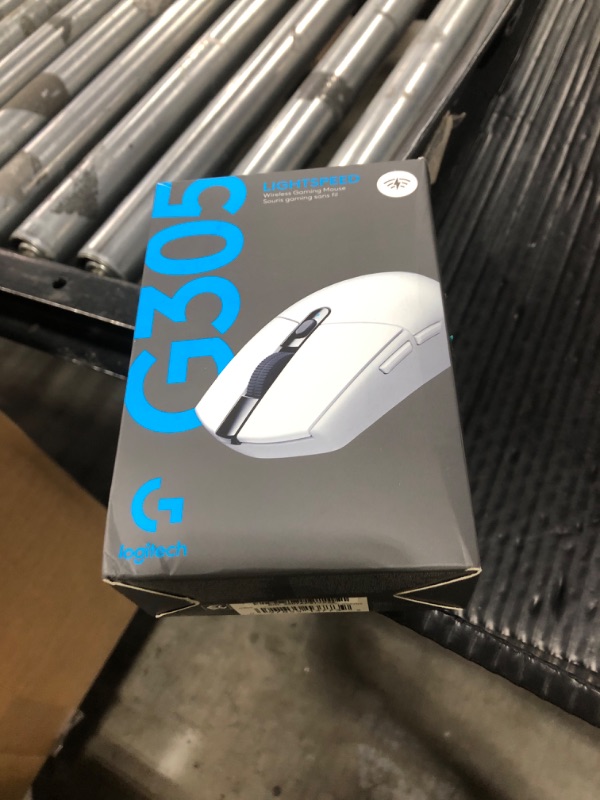 Photo 1 of Logitech G305 LIGHTSPEED Wireless Gaming Mouse, Hero 12K Sensor, 12,000 DPI, Lightweight, 6 Programmable Buttons, 250h Battery Life, On-Board Memory, PC/Mac - White