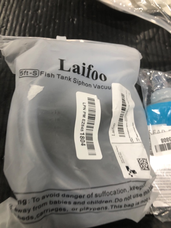 Photo 1 of Laifoo 5ft-S Aquarium Siphon Vacuum Cleaner for Fish Tank Cleaning Gravel & Sand