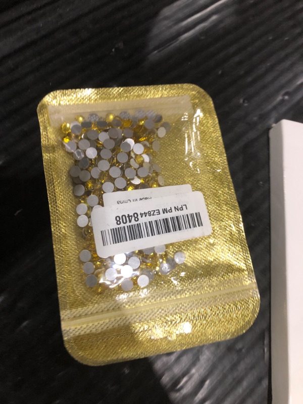 Photo 1 of 400PCS SS30/6mm Crystal Rhinestones (Lemon Yellow), Bedazzling Flatback Glass Rhinestones for Crafting DIY Nail Art Makeup Decoration, Gems Diomand Charms for Tumbler Shoes Clothing Mug