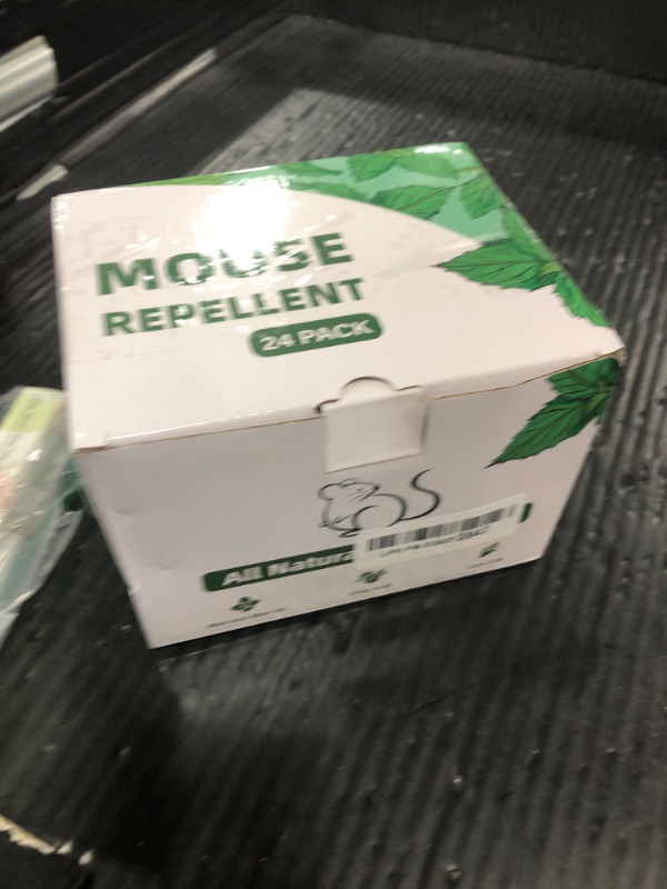 Photo 1 of Pest Rodent Repellent, 24 Pack Peppermint Oil for Mice, Mouse, Rats, Spider, Roach, Ant, Bugs, Squirrel, Insect Repellent Pest Control Indoor & Outdoor Use, Natural Mouse Deterrent Family & Pet Safe