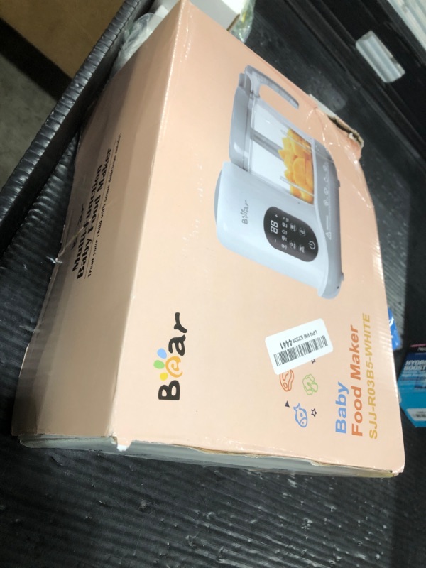 Photo 1 of BEAR 2024 Baby Food Maker | One Step Baby Food Processor Steamer Puree Blender | Auto Cooking & Grinding | Baby Food Puree Maker with Self Cleans | Touch Screen Control, White
