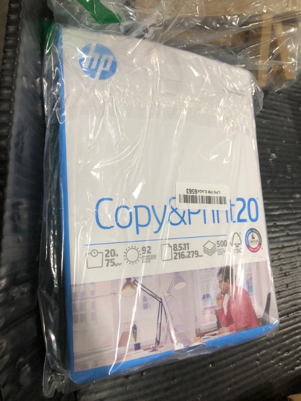 Photo 1 of HP Printer Paper | 8.5 x 11 Paper | Copy &Print 20 lb | 1 Ream Case - 500 Sheets| 92 Bright | Made in USA - FSC Certified | 200060