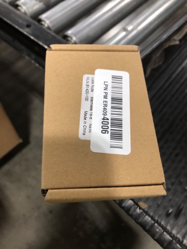 Photo 1 of 1/4-20 Nylon Insert Hex Lock Nuts Locknuts, 304 Stainless Steel 18-8, Black Oxide, 100 PCS
