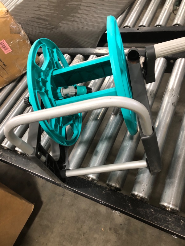 Photo 1 of YESTAR Garden Water Hose Reel Cart,Holds 50-60 Ft of 5/8 Inch Hose, Portable Hose Pipe Holder for Outside