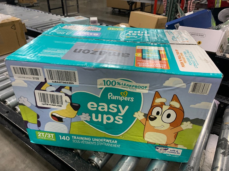 Photo 1 of Pampers Training Pants - Easy Ups Boys & Girls Bluey - Size 2T-3T, 140 Count, Children's Potty Underwear (Packaging May Vary)