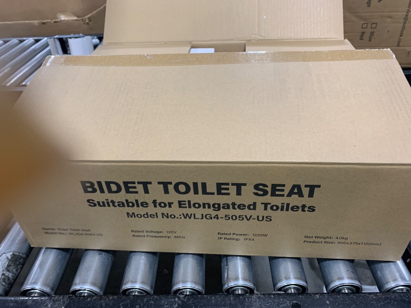 Photo 1 of Elongated Bidet Toilet Seat with Quiet-Close, Non-Electric Bidet Mode with Dual Nozzles, Fit Elongated Toilet Seat, Adjustable Water Pressure with Brass inlet