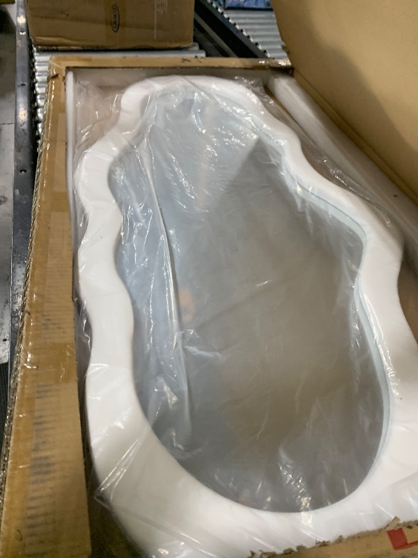 Photo 1 of BST FURNH Small Cloud Mirror Unique 44X21 Inch Full Length Wall Mounted Mirror Tall Mirror Full Body Floor Length Mirror Dressing Body Mirror Frameless Mirror for Bedroom Bathroom Living Room