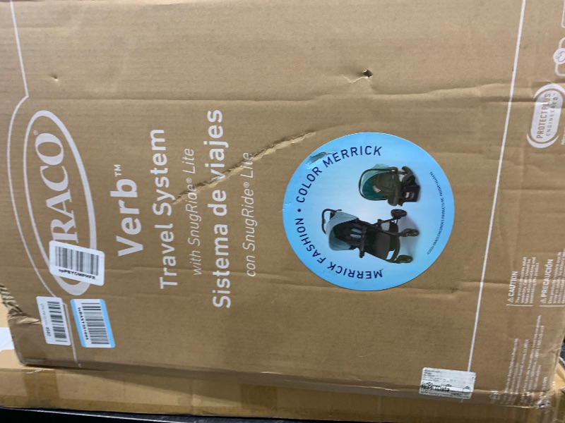 Photo 1 of Graco Verb Travel System | Includes Verb Stroller and SnugRide 30 Infant Car Seat, Merrick | Stroller and Carseat Combo