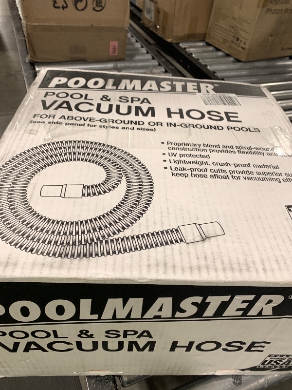 Photo 1 of Poolmaster 32227 Above-Ground Swimming Pool Vacuum Hose, 1-1/4-Inch x 27-Feet, Neutral