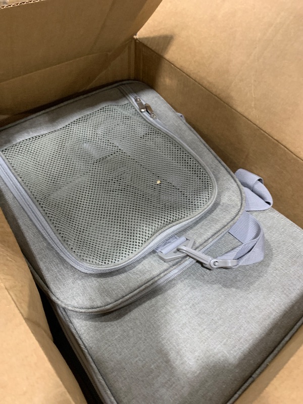 Photo 1 of Henkelion Large Dog Cat Carriers Puppies up to 25Lbs, Big Dog Carrier Soft Sided, Collapsible Travel Puppy Carrier - Large - Grey