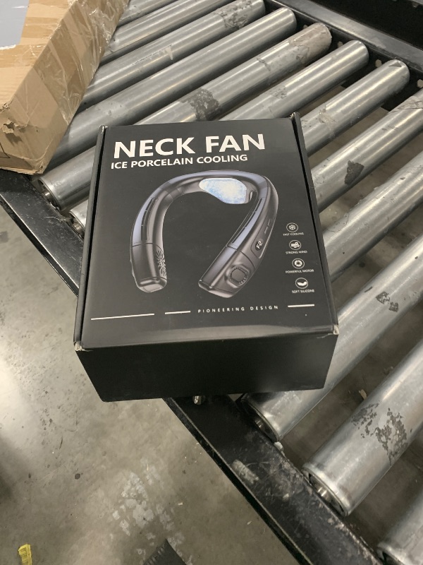 Photo 1 of Neck Fan Portable Air Conditioners Personal Fans, Ergonomic Fan with Cooling Plate, Type-C 8000mAh Rechargeable 3D Airflow Wearable LED Screen 3 Modes Gifts for Men Women Outdoor Travel Indoor