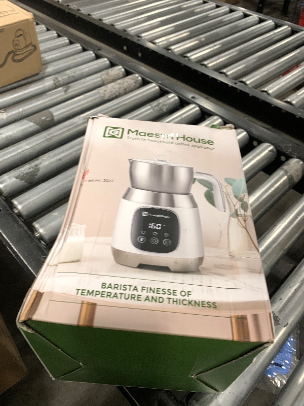 Photo 1 of Maestri House Milk Frother, 21OZ Variable Temp and Froth Thickness Milk Frother and Steamer, Smart Touch Control Milk Warmer, Dishwasher Safe, Memory Function for Latte Cappuccino Hot Chocolate