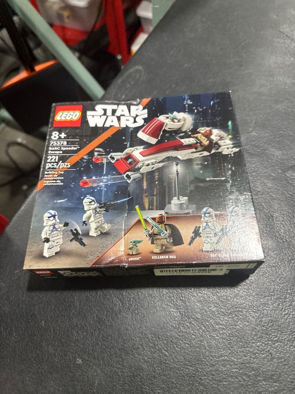 Photo 1 of LEGO Star Wars BARC Speeder Escape, Mandalorian Toy Building Set for Kids, May The 4th Be with You Decoration with Kelleran Beq and Grogu, Star Wars Toy for Boys, Girls and Fans Ages 8 and Up, 75378