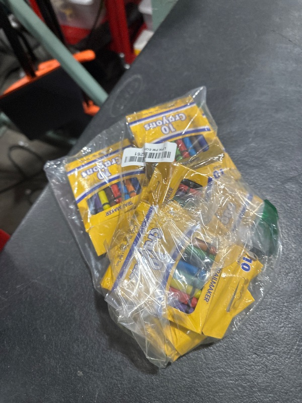 Photo 1 of 12 Pack Bulk Crayons | Washable Beeswax Bright Color Crayons Bulk Individual Packs, 10 Per Box, 12 Boxes Bundle Art Set Crayons for Kids, Classrooms, Restaurants