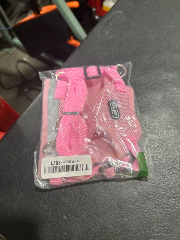 Photo 1 of Supet Cat Harness and Leash Set - Soft Mesh Adjustable Cat Vest Harness with Reflective Strap for Walking Cat and Puppy Rabbit