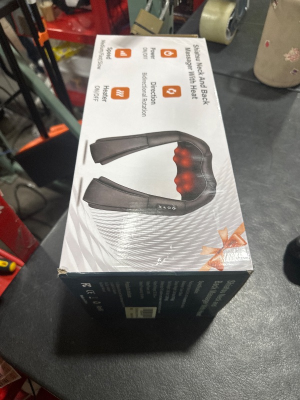 Photo 1 of iKristin Neck Massager with Heat, Shiatsu Massager for Neck, Back, Shoulder, Foot and Leg, Deep Tissue 3D Kneading Massage for Relax Muscles at Home and Offie,Back Massagers for Women and Men