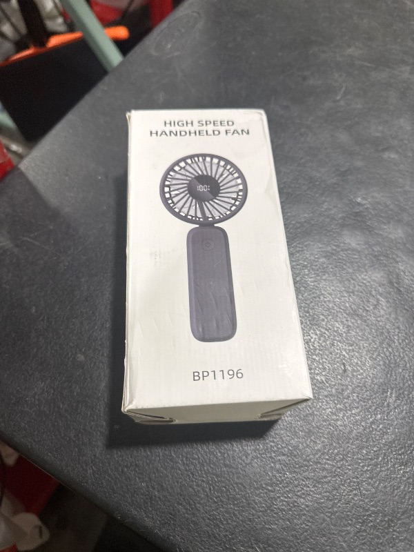 Photo 1 of AMACOOL Handheld Fan Foldable, 5000mAh Rechargeable Hand Fans with Powerful Cooling, 4 Speeds, LED Display, Portable Fan for Travel,Concerts,Makeup,Lash,Outdoor Events,Gifts Women